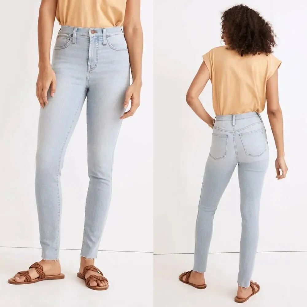 Madewell 10" High-Rise Roadtripper Authentic Skinny Jeans in Catalano Wash 27 NW